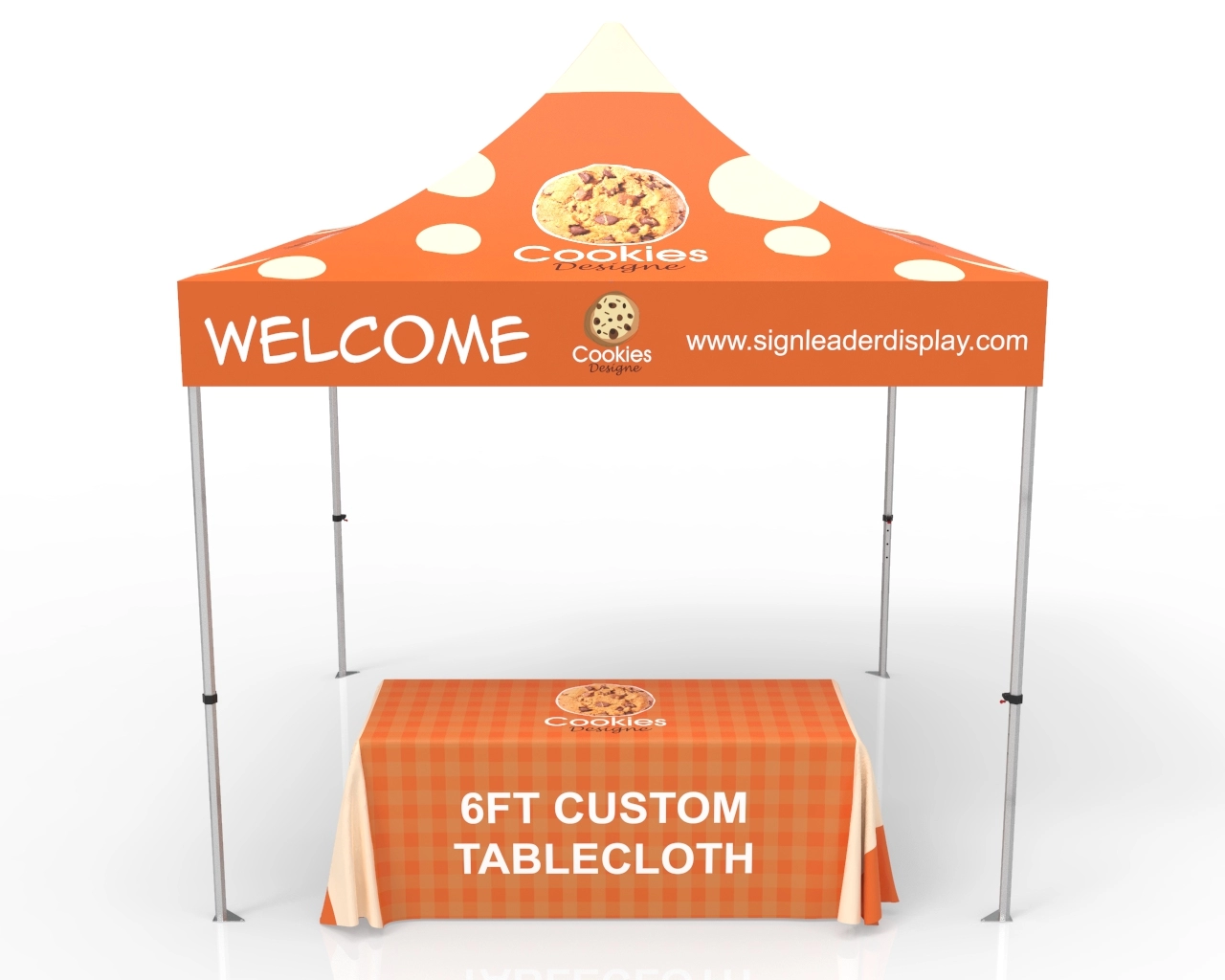 10x10 Pop Up Canopy Tent With Table Cover Animated