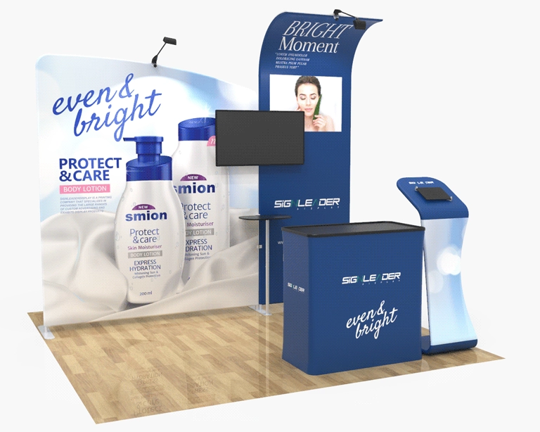 10x10 Portable Beauty & Skincare Trade Show Booth Idea 17