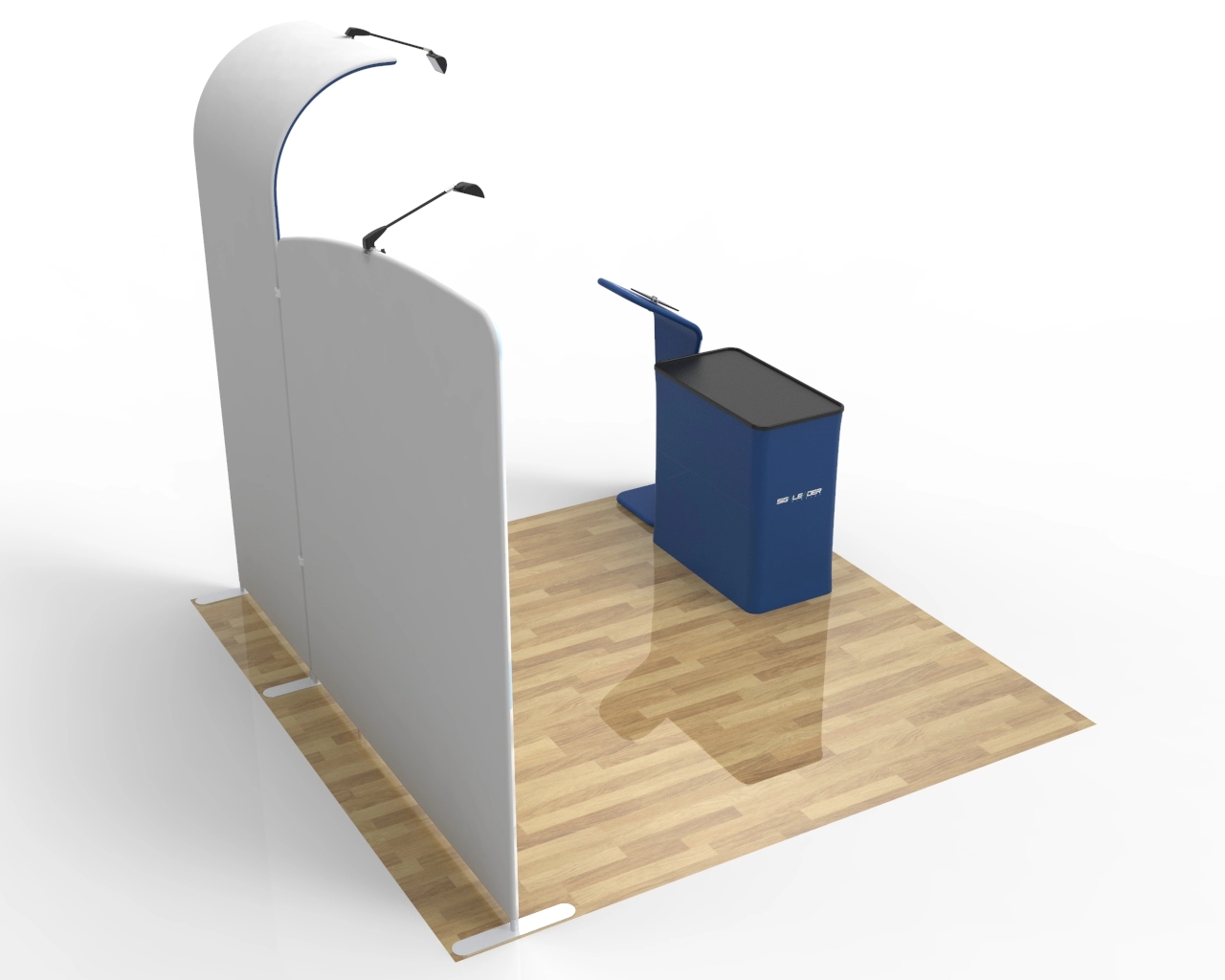 10x10 Portable Beauty & Skincare Trade Show Booth Idea 17