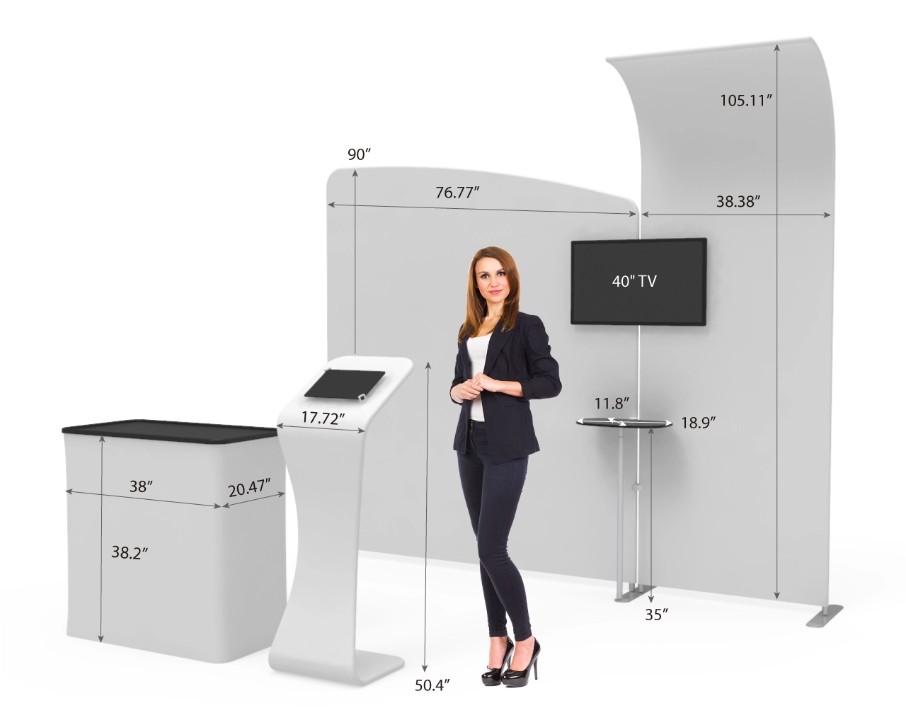 10x10 Portable Beauty & Skincare Trade Show Booth Idea 17