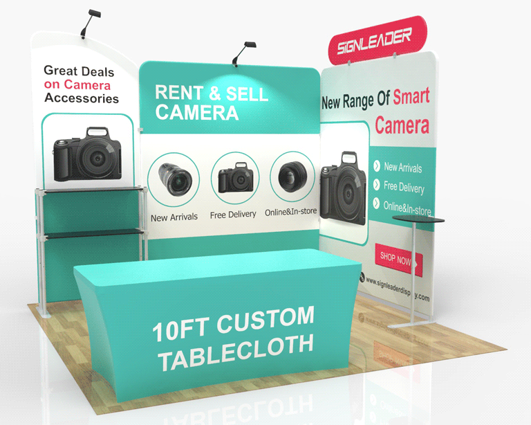 10x10 Portable Trade Show Booth Kit U for Photography Equipment & Accessories