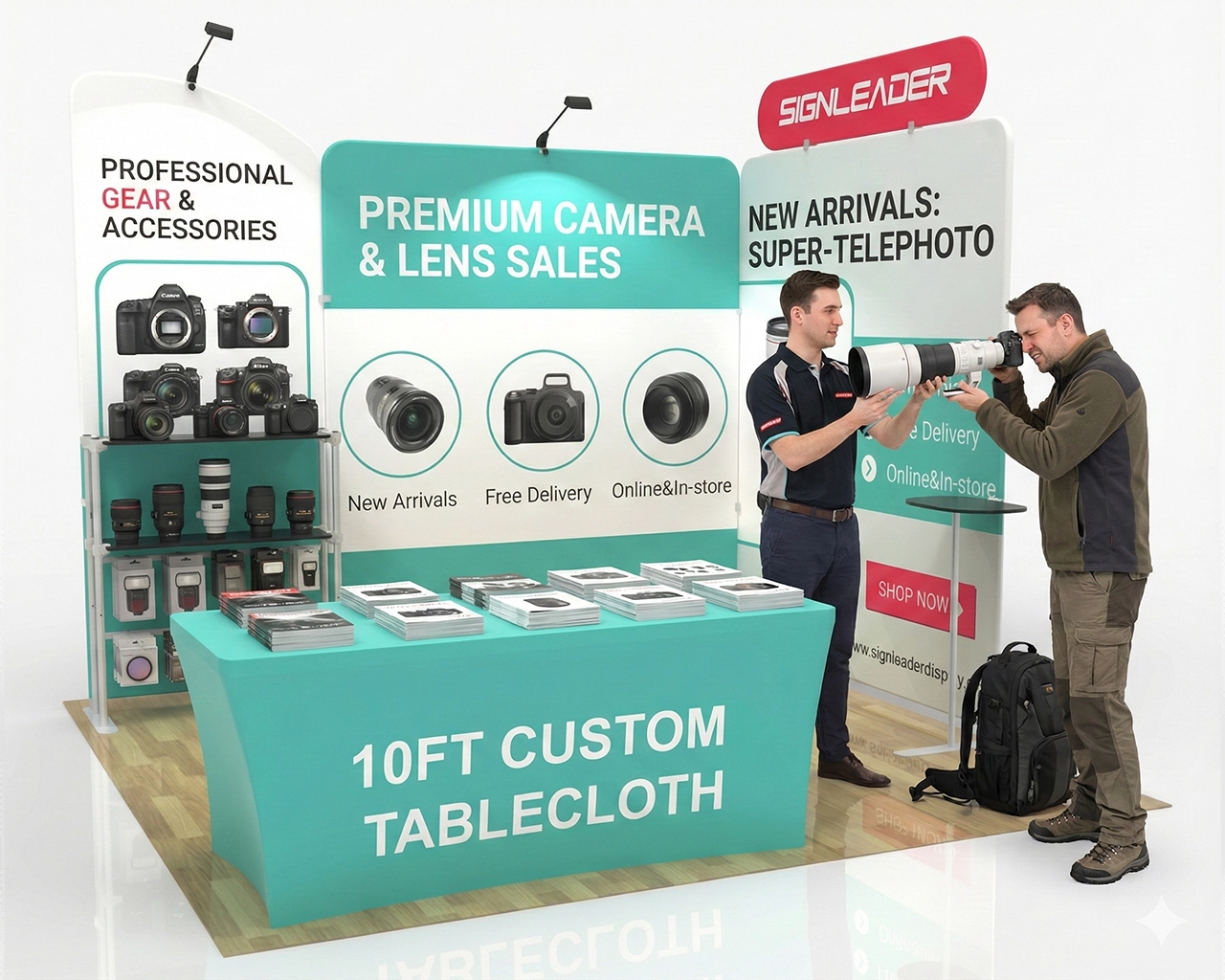 10x10 Portable Trade Show Booth Kit U for Photography Equipment & Accessories