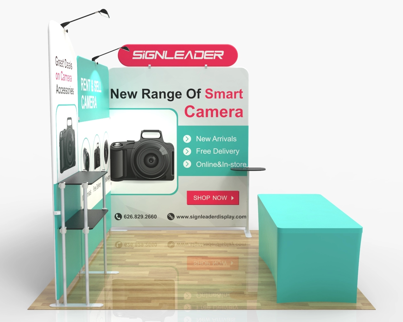 10x10 Portable Trade Show Booth Kit U for Photography Equipment & Accessories