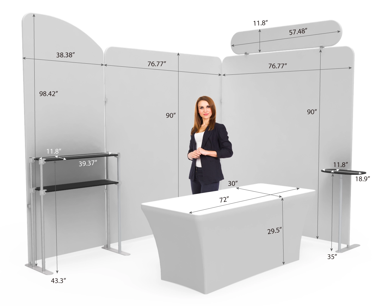 10x10 Portable Trade Show Booth Kit U for Photography Equipment & Accessories