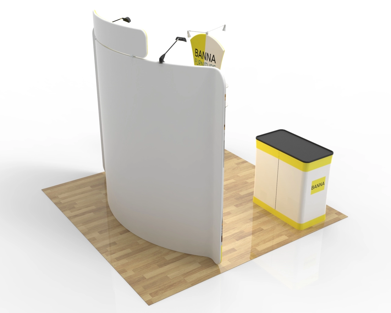 10x10 Portable Trade Show Booth Package 20 for Home & Interior Brands