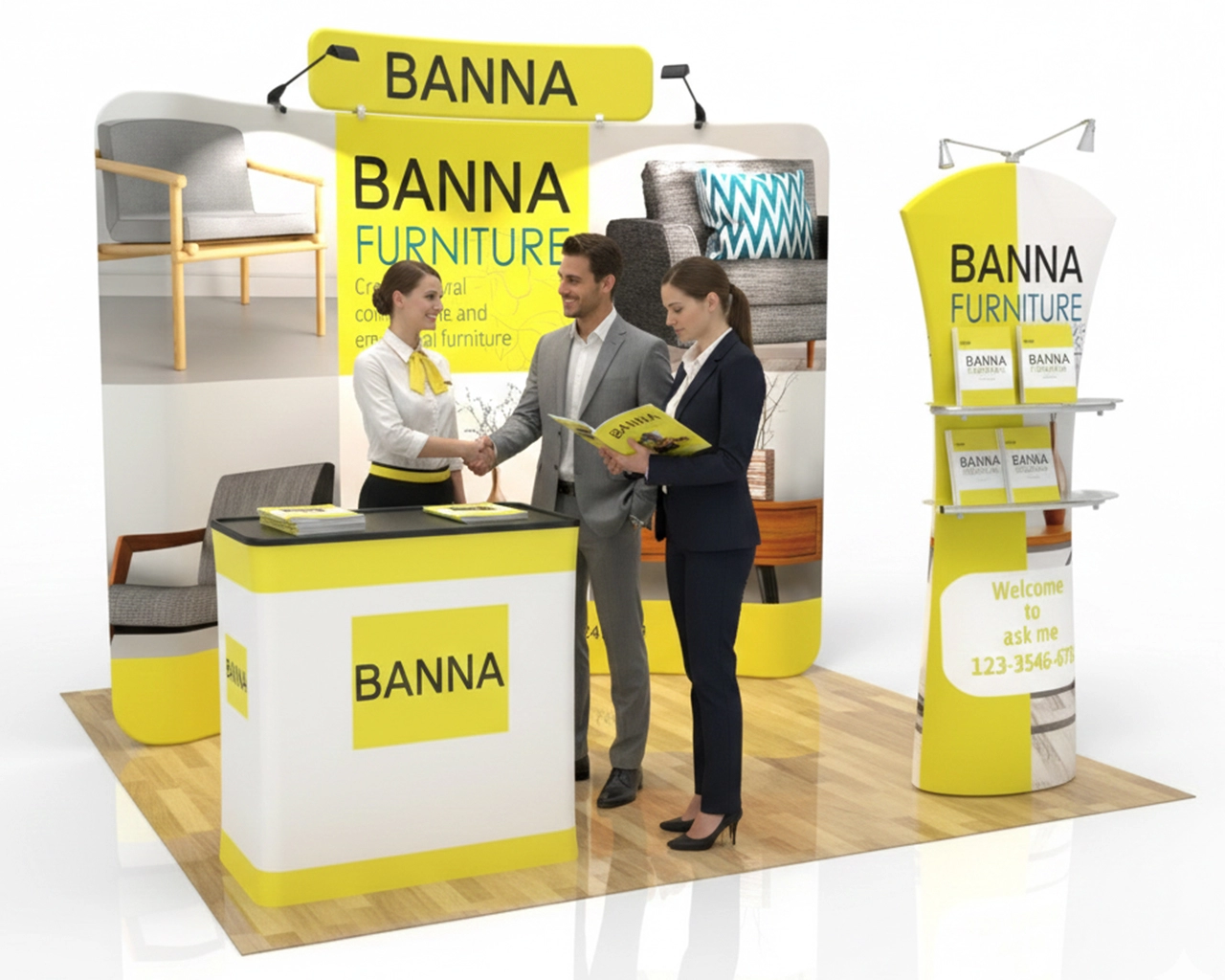 10x10 Portable Trade Show Booth Package 20 for Home & Interior Brands