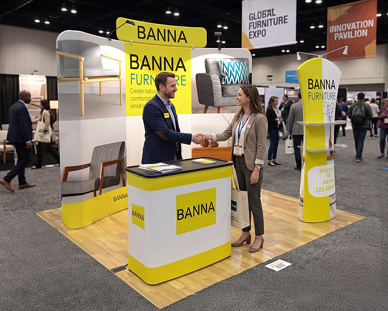 10x10 Portable Trade Show Booth Package 20 for Home & Interior Brands