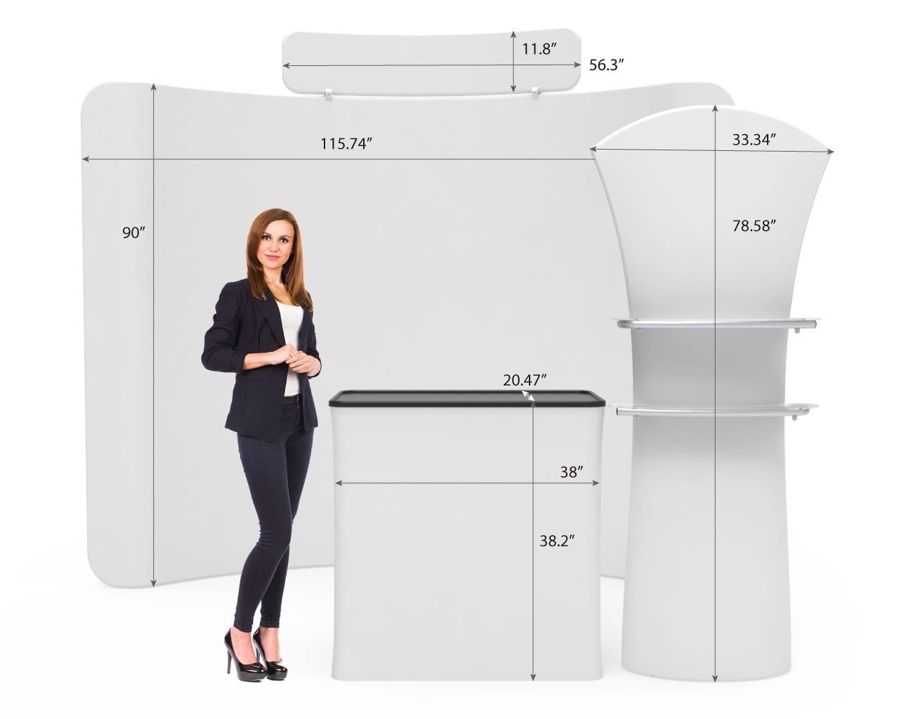 10x10 Portable Trade Show Booth Package 20 for Home & Interior Brands