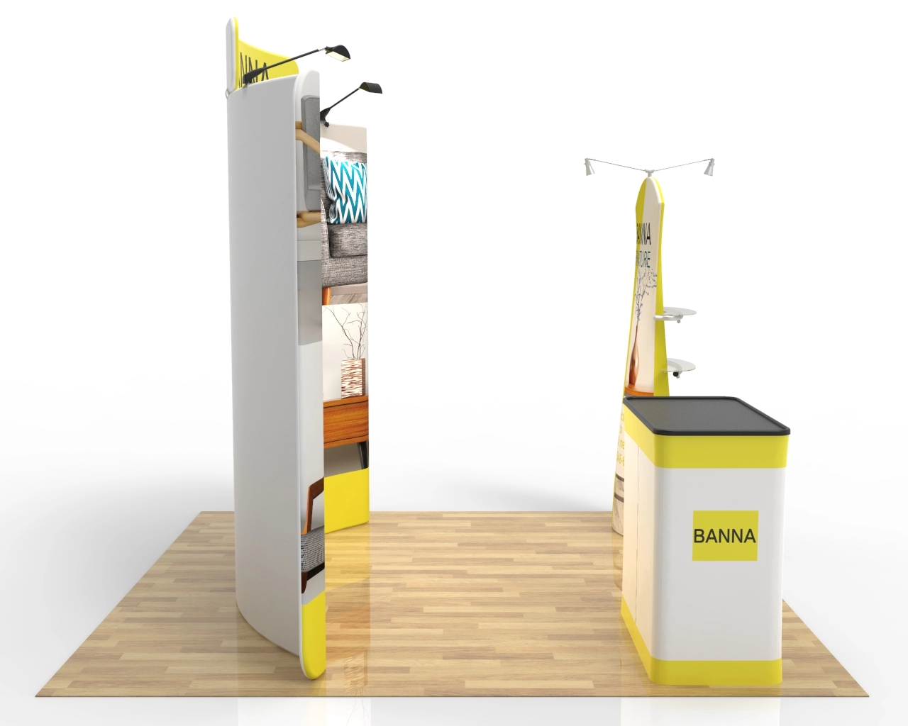 10x10 Portable Trade Show Booth Package 20 for Home & Interior Brands