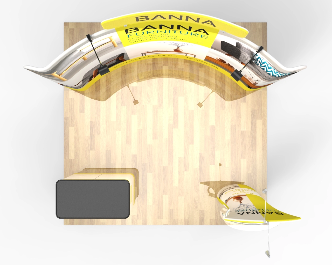 10x10 Portable Trade Show Booth Package 20 for Home & Interior Brands