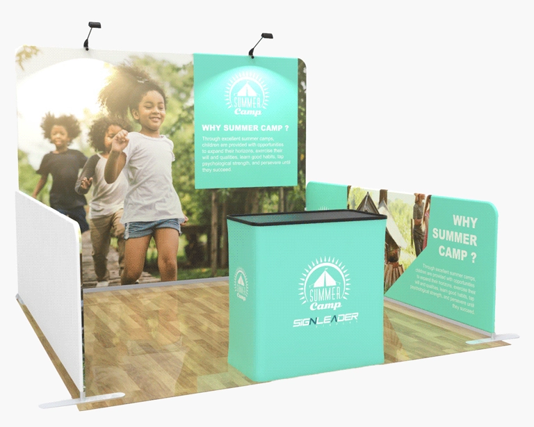 10x10 Small Commercial Trade Show Booth Idea 01