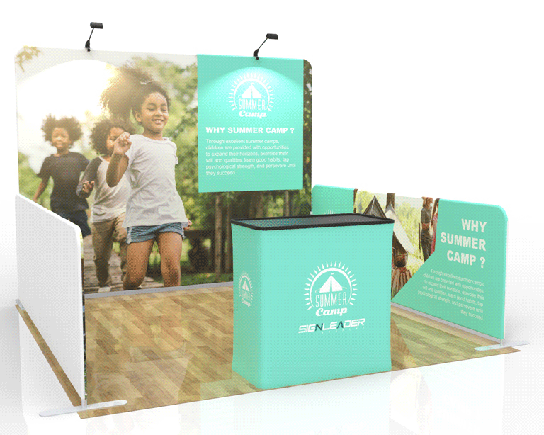 10x10 Small Commercial Trade Show Booth Idea 01