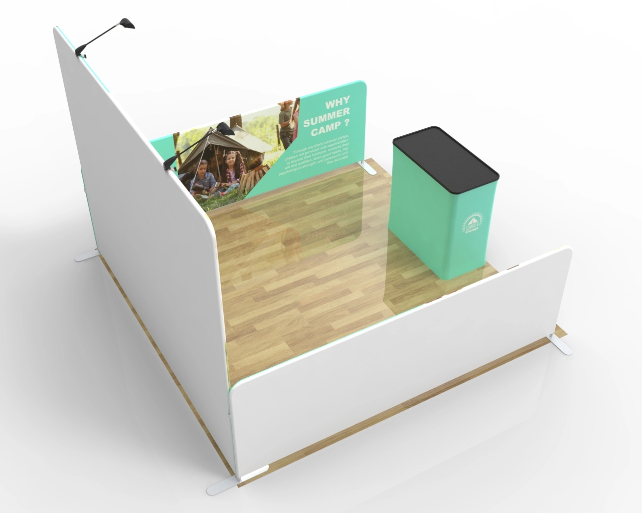 10x10 Small Commercial Trade Show Booth Idea 01