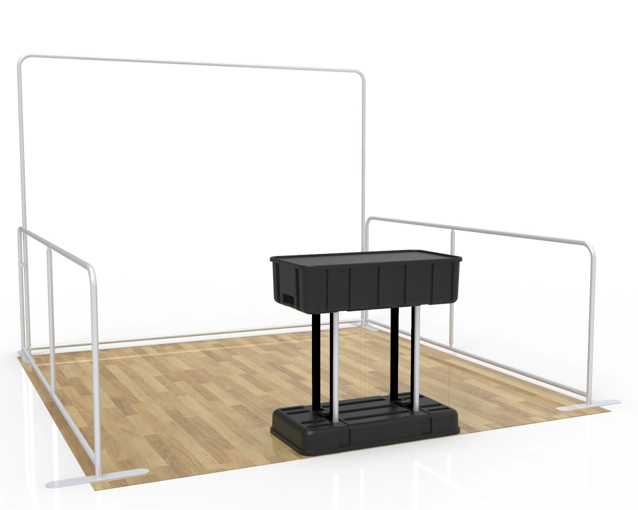 10x10 Small Commercial Trade Show Booth Idea 01