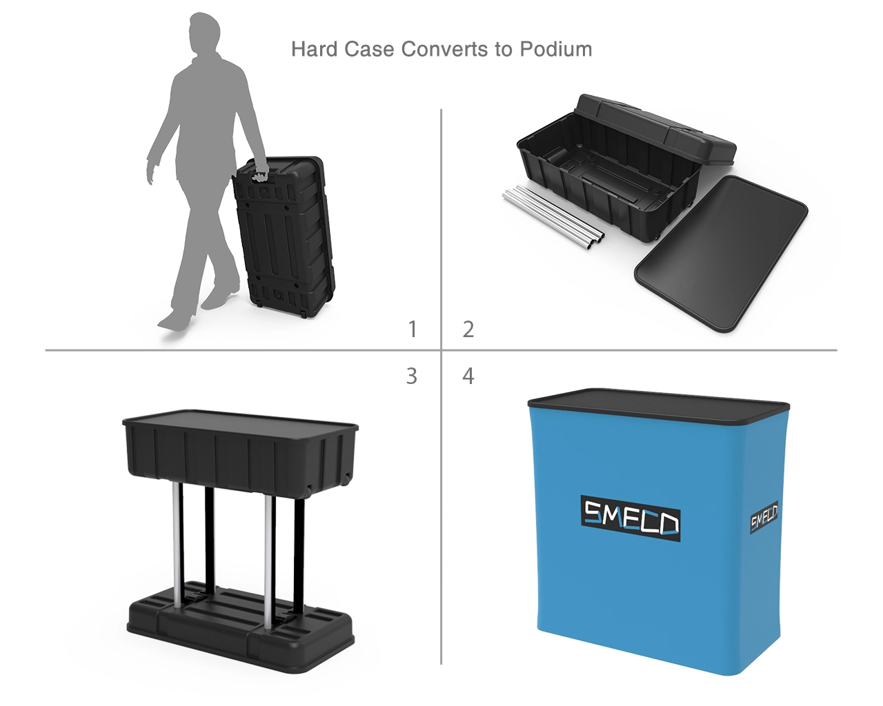 10x10 Trade Show Booth Display 19 for Consumer Tech, Audio & Gadget Events