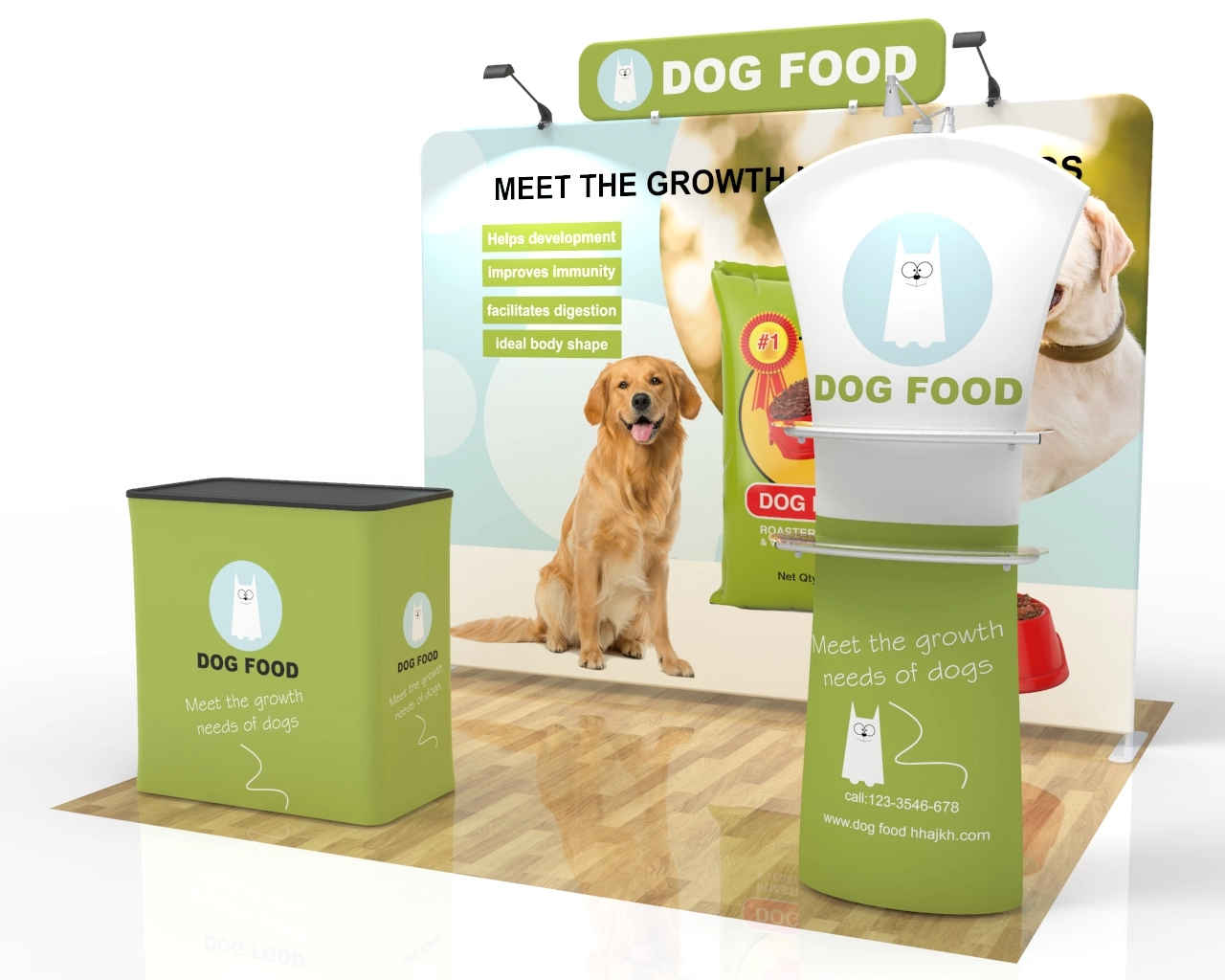 10x10 Trade Show Booth Package 21 for Pet Product Brands