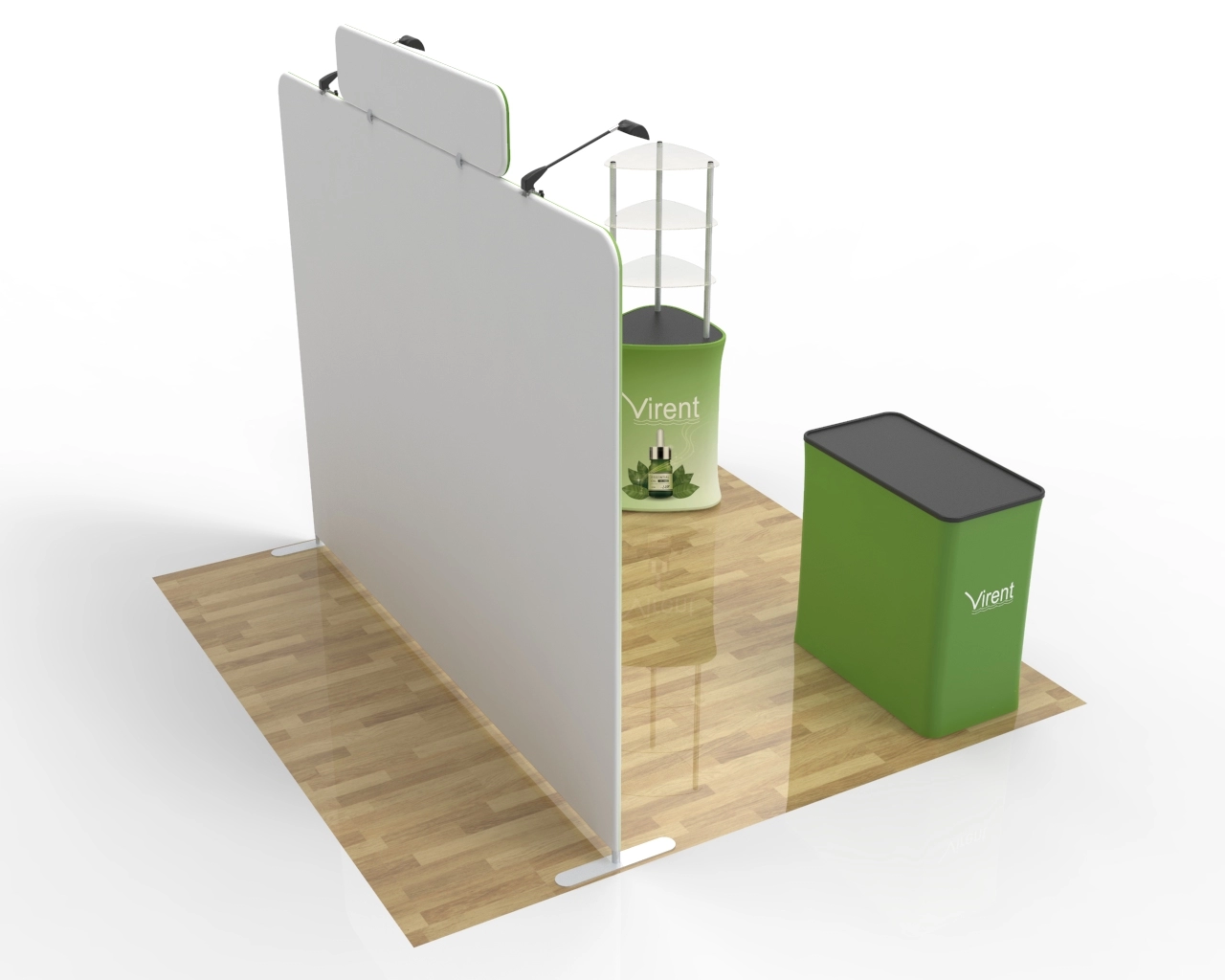 10x10 Trade Show Booth Package 23 for Spa, Wellness & Natural Beauty