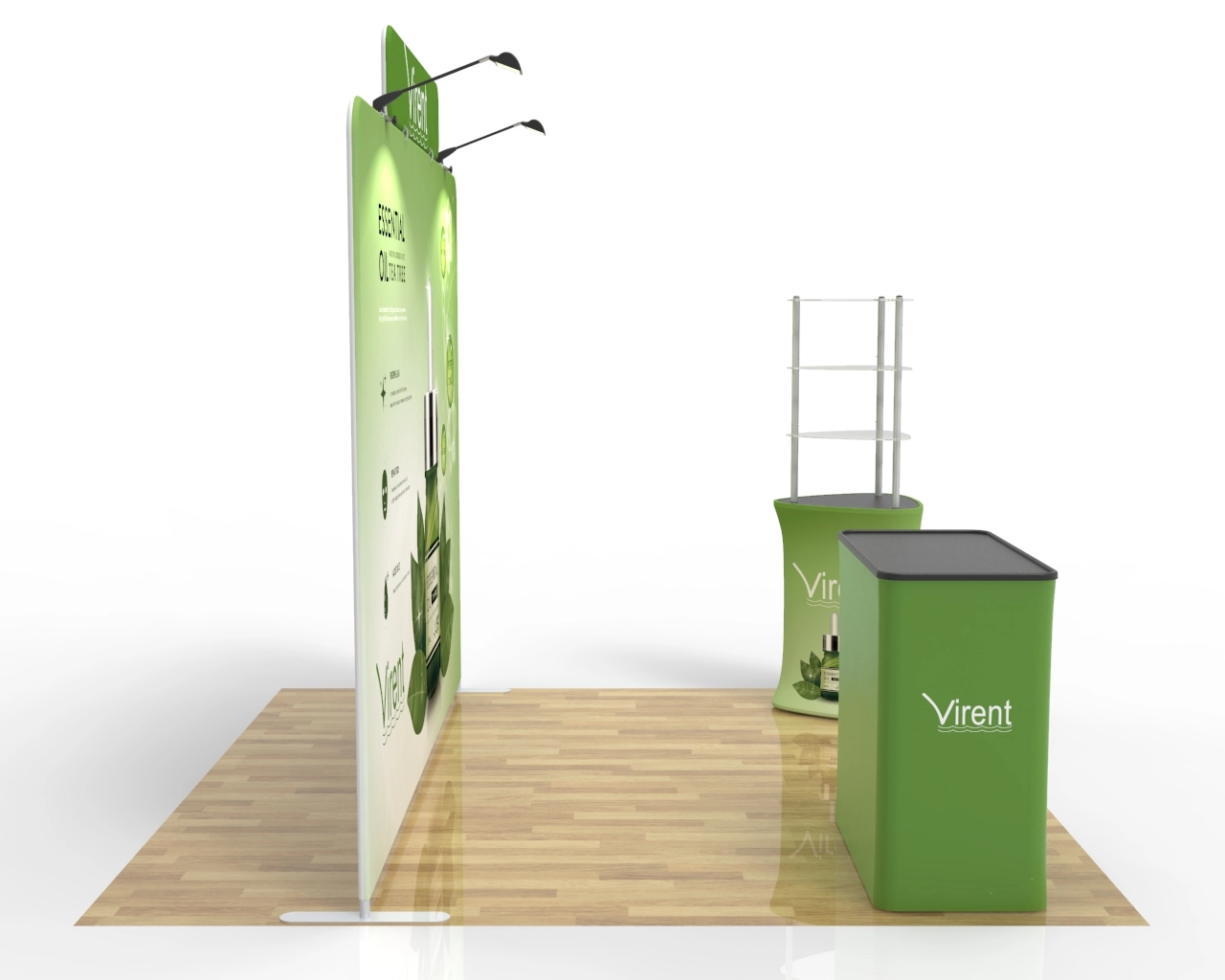 10x10 Trade Show Booth Package 23 for Spa, Wellness & Natural Beauty