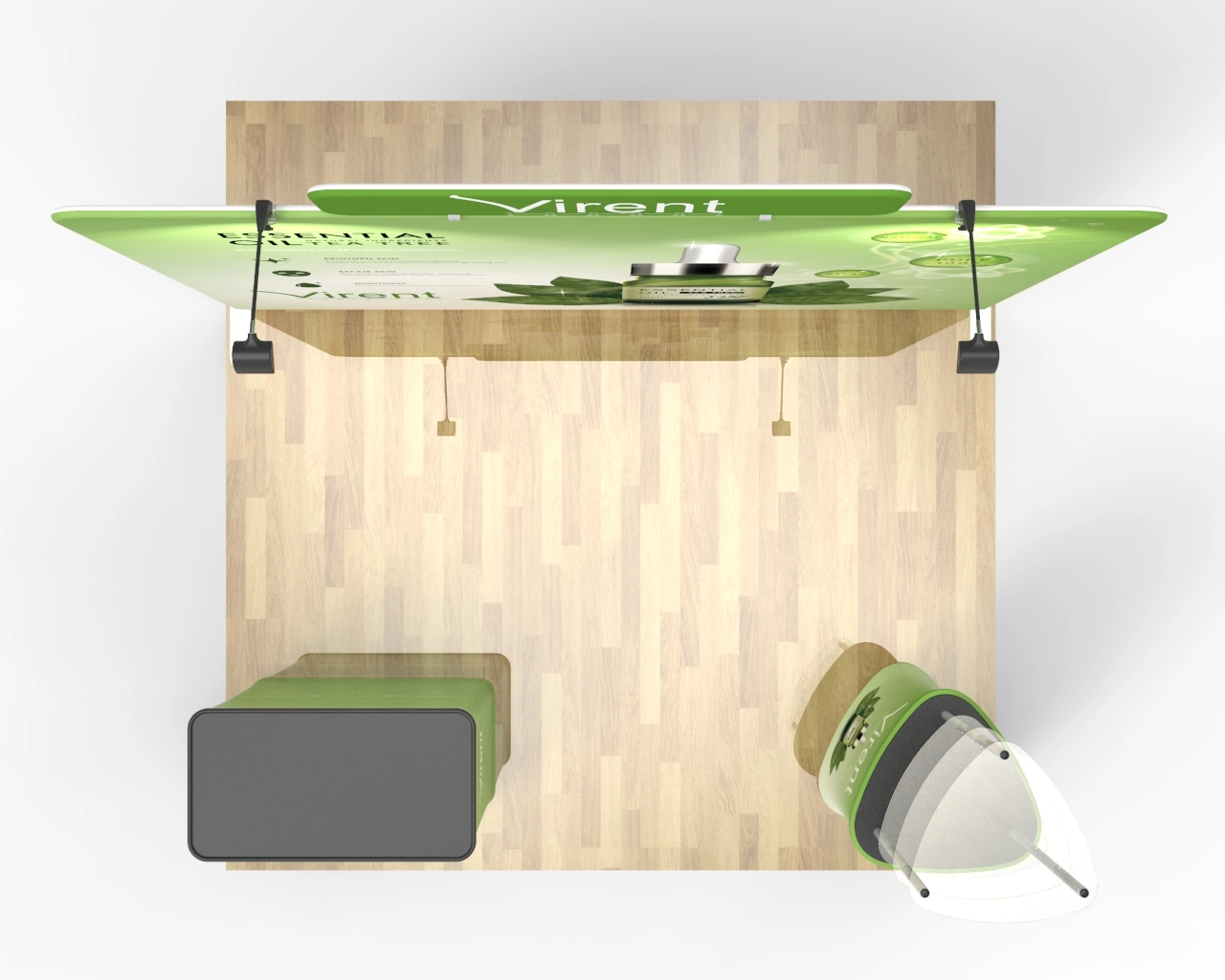 10x10 Trade Show Booth Package 23 for Spa, Wellness & Natural Beauty
