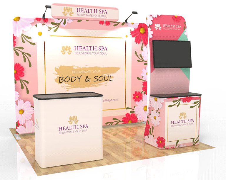 10x10 Trade Show Booth Package 27 for Health & Beauty Products