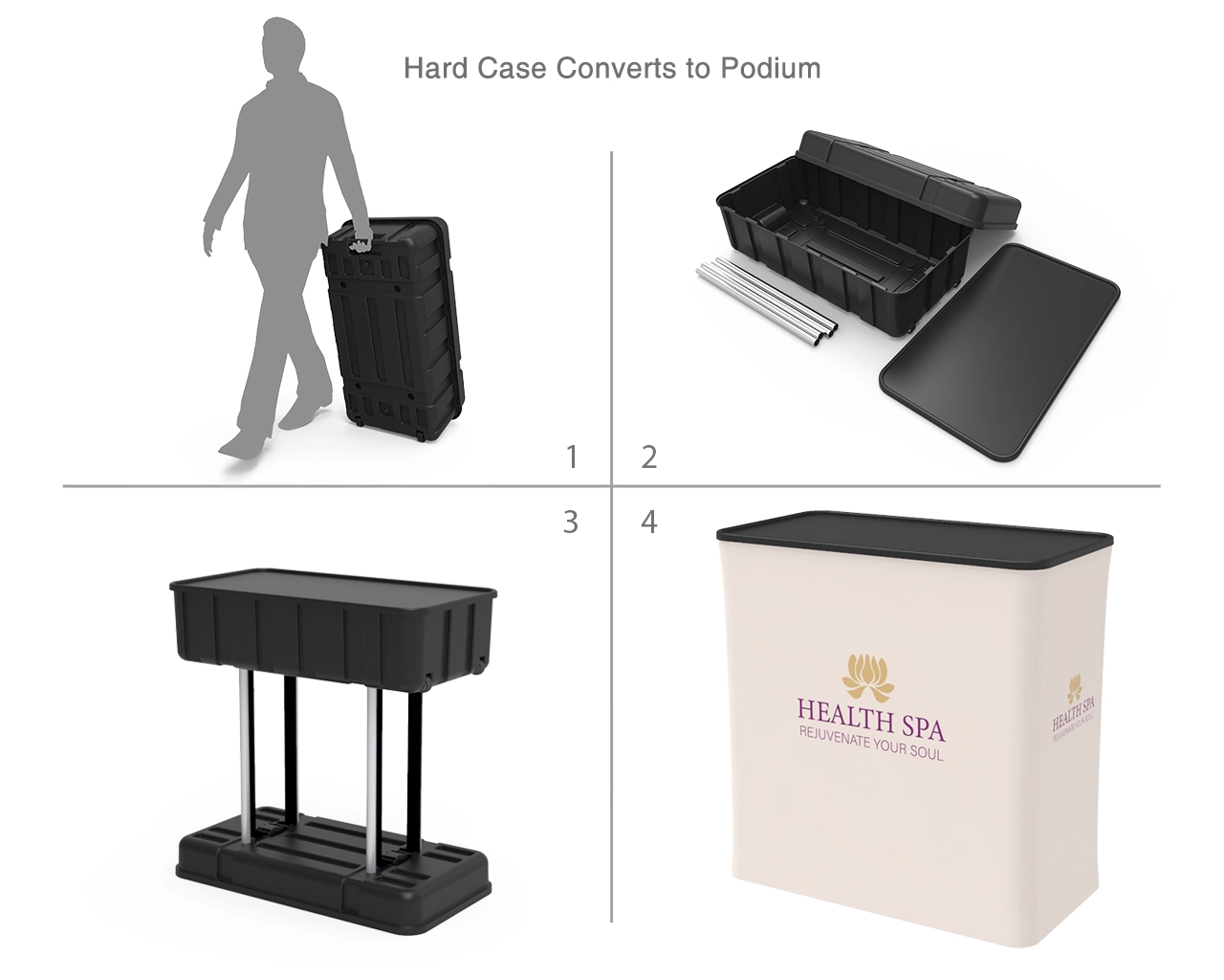 10x10 Trade Show Booth Package 27 for Health & Beauty Products