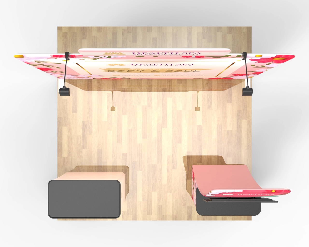 10x10 Trade Show Booth Package 27 for Health & Beauty Products