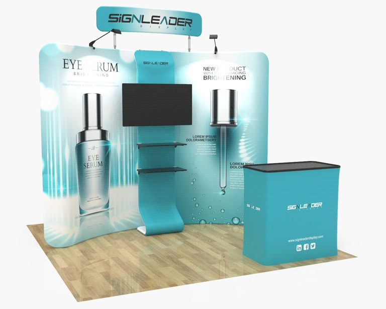 10x10ft Beauty & Cosmetic Trade Show Booth Idea 12