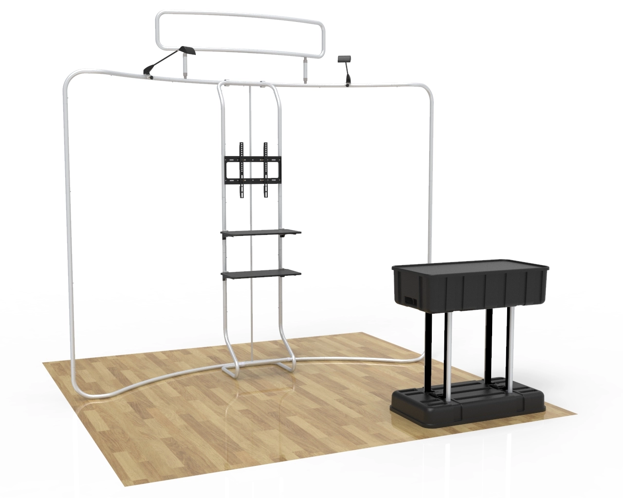 10x10ft Beauty & Cosmetic Trade Show Booth Idea 12