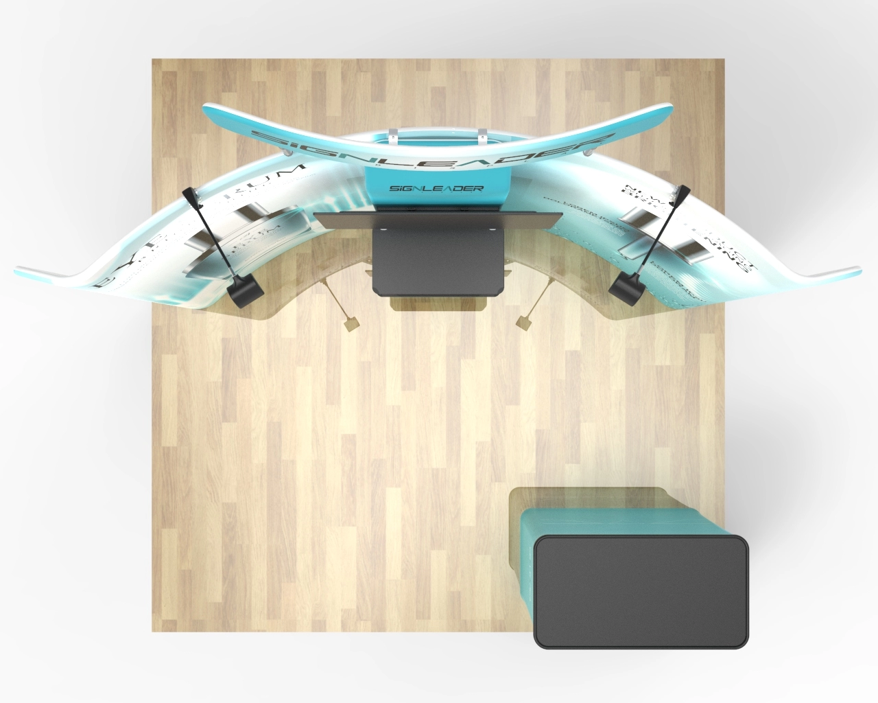 10x10ft Beauty & Cosmetic Trade Show Booth Idea 12