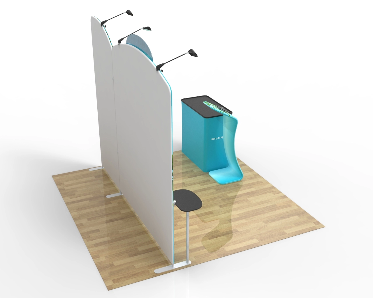 10x10ft Commercial Trade Show Booth Idea 05