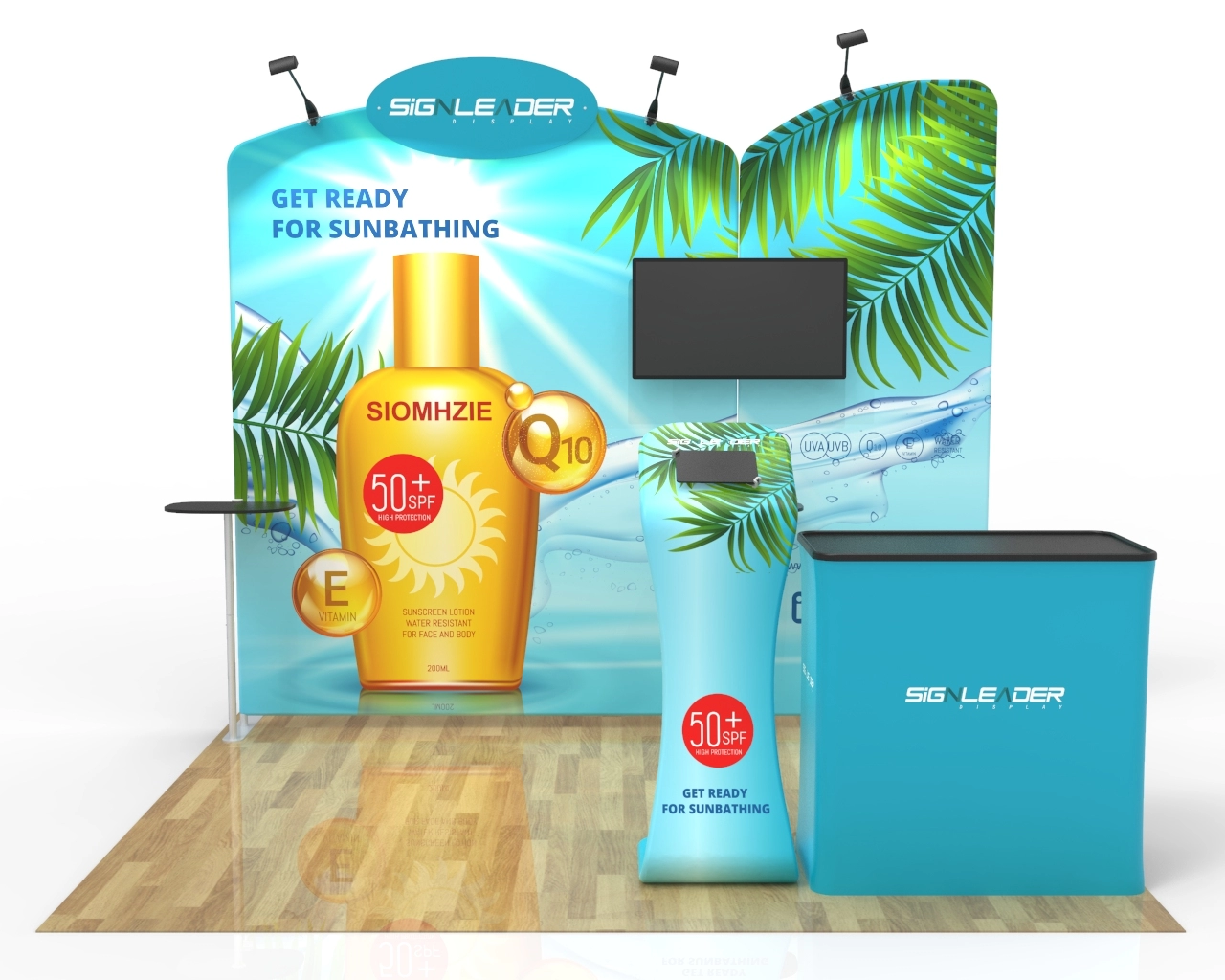 10x10ft Commercial Trade Show Booth Idea 05