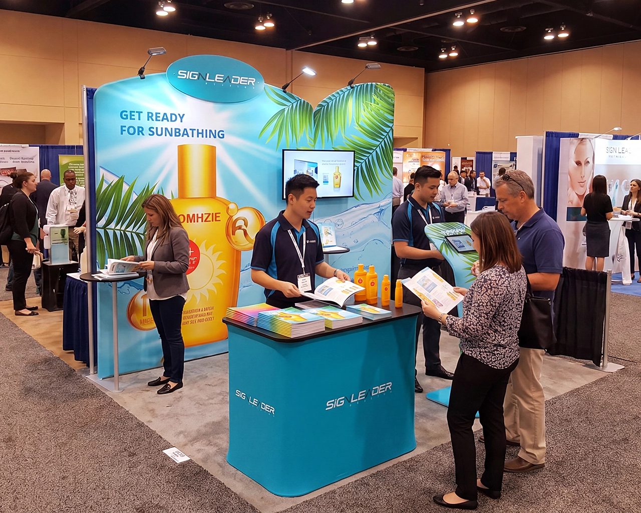 10x10ft Commercial Trade Show Booth Idea 05