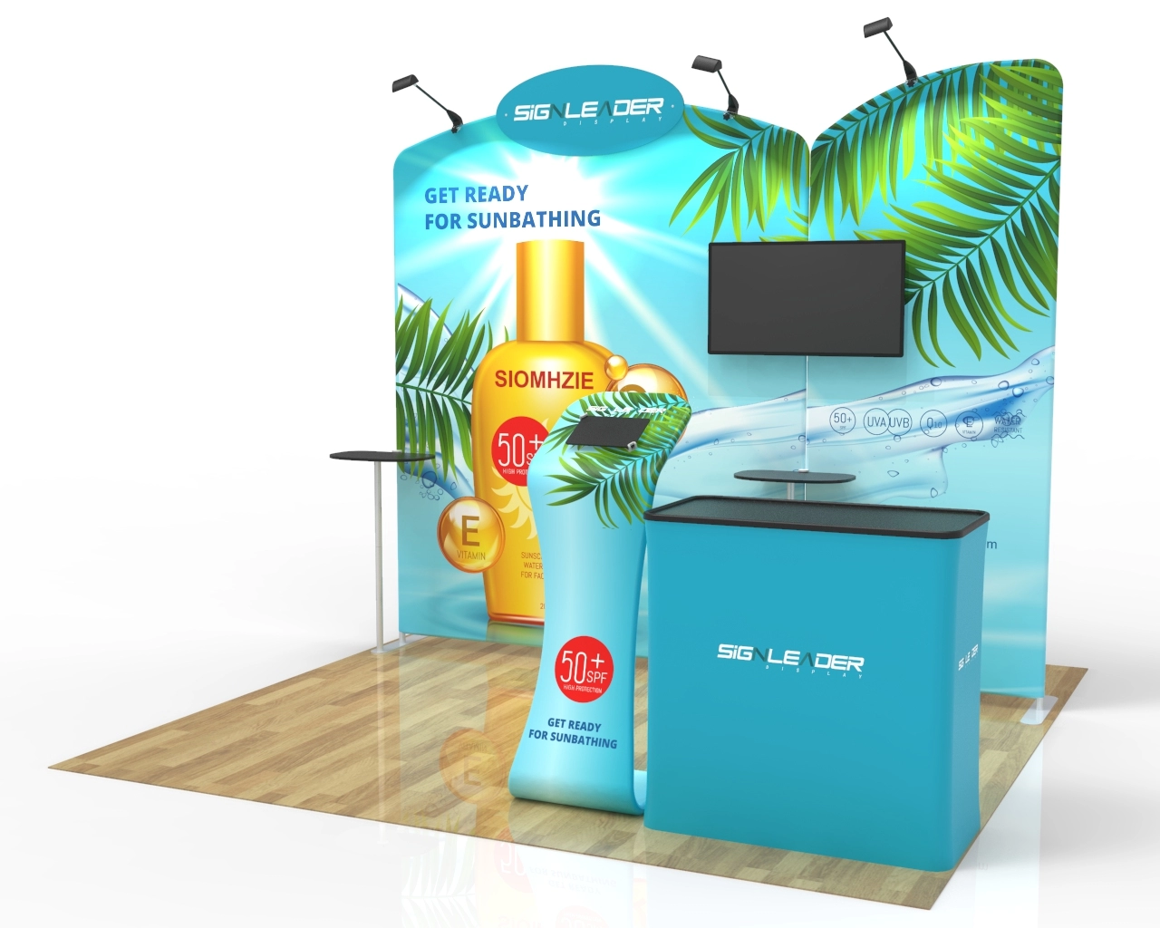 10x10ft Commercial Trade Show Booth Idea 05