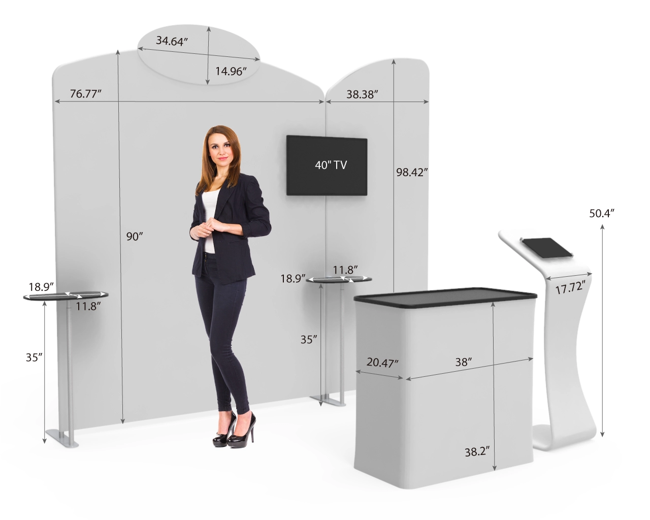 10x10ft Commercial Trade Show Booth Idea 05