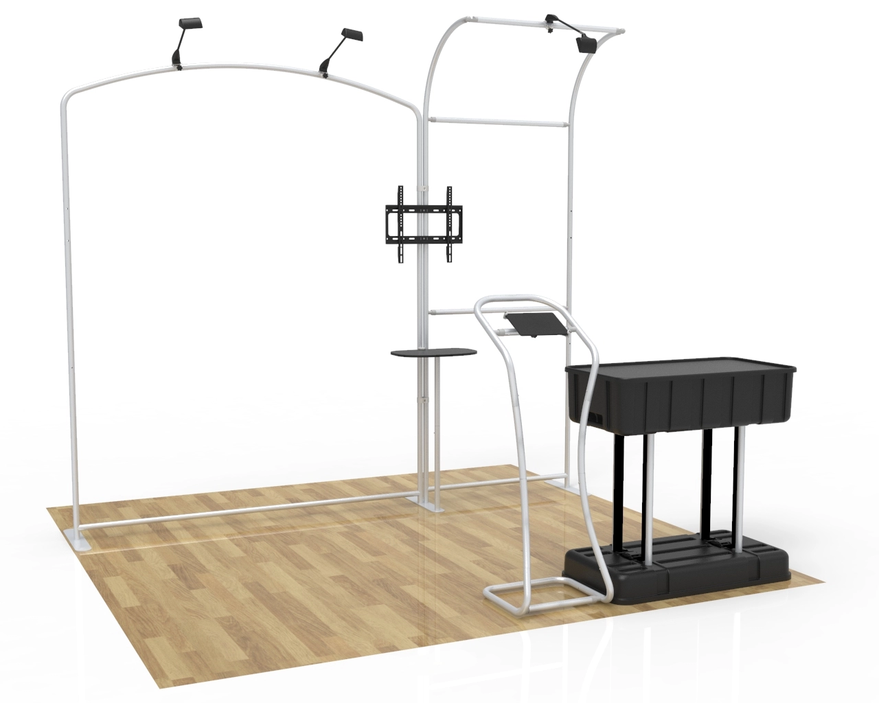 10x10ft Custom Health Brand Trade Show Booth Idea 15