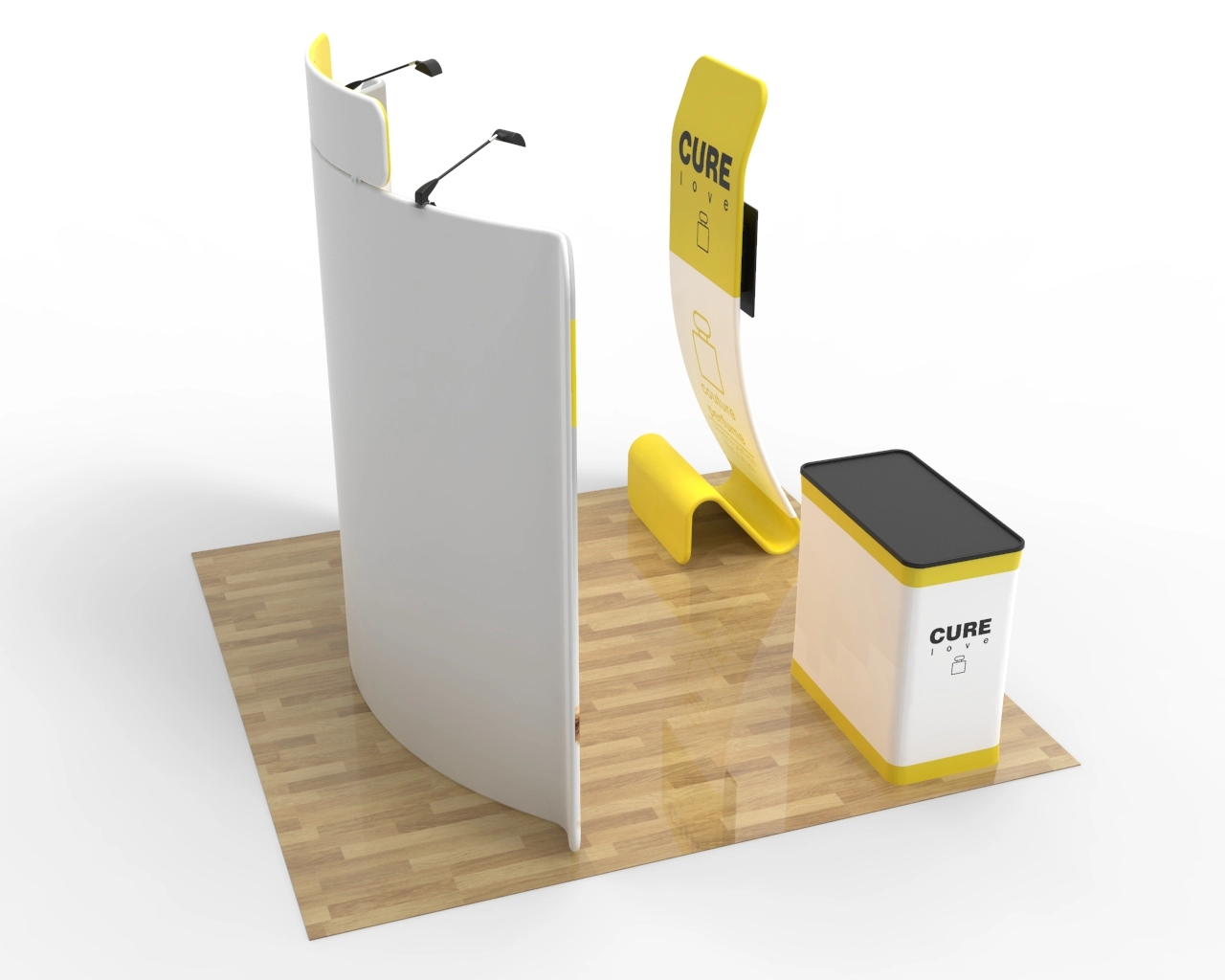 10x10ft Trade Show Booth Package 24 for Perfume & Beauty Brands – Fragrance Show Ready