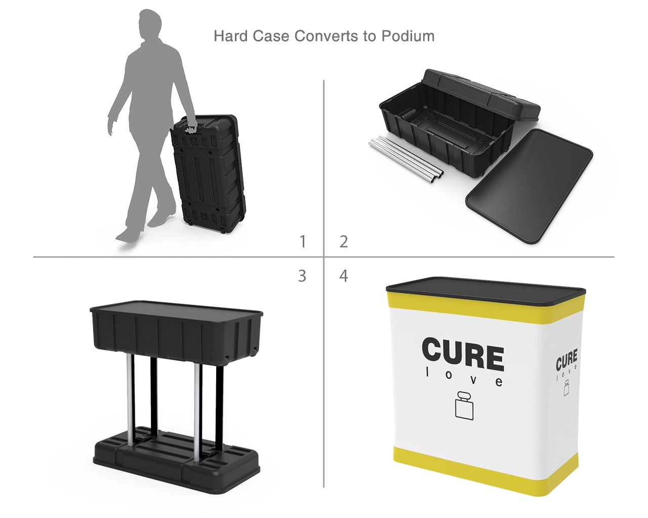 10x10ft Trade Show Booth Package 24 for Perfume & Beauty Brands – Fragrance Show Ready
