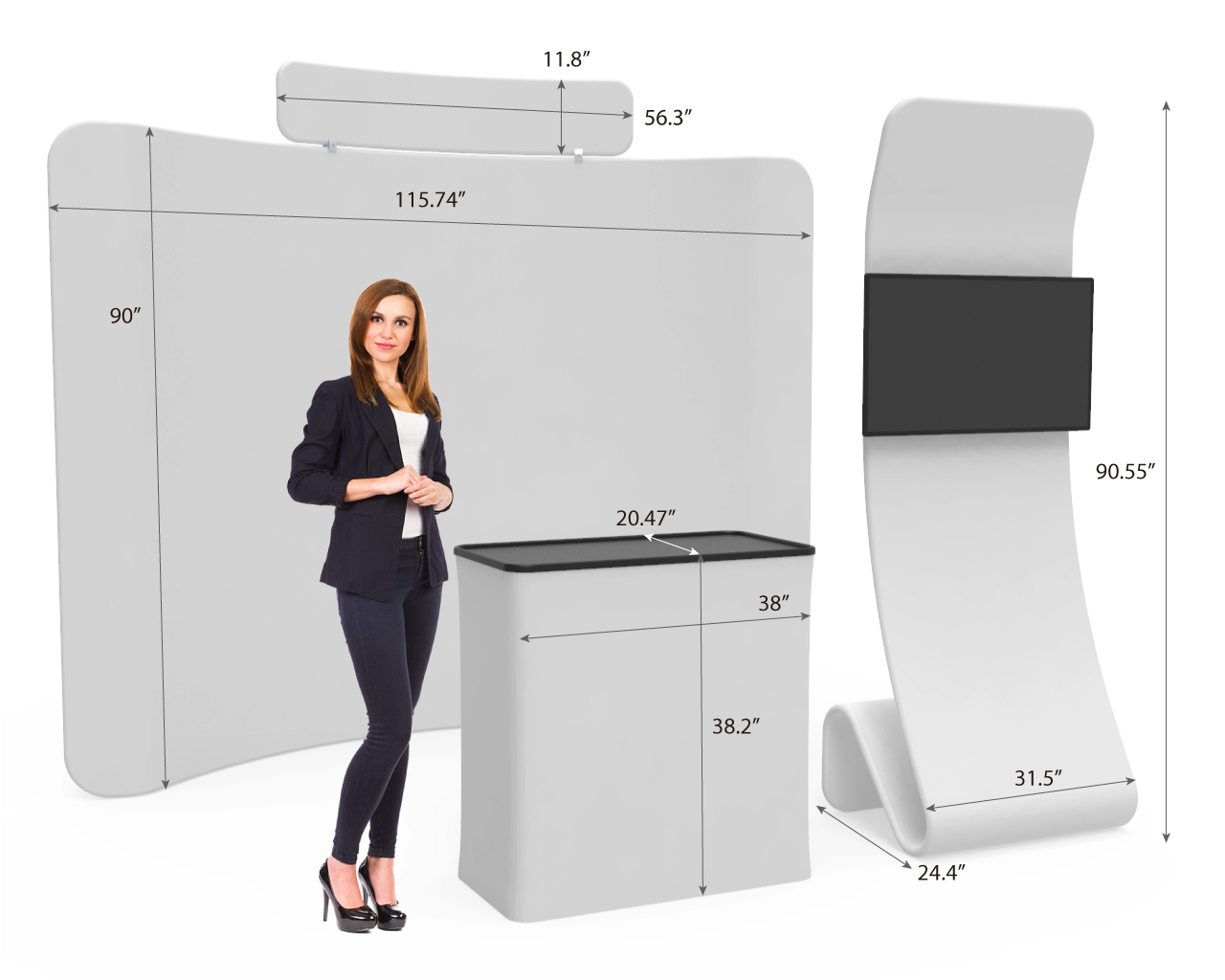10x10ft Trade Show Booth Package 24 for Perfume & Beauty Brands – Fragrance Show Ready