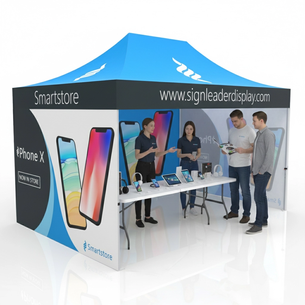 10x15 Event Canopy Tent with 3 Backwalls