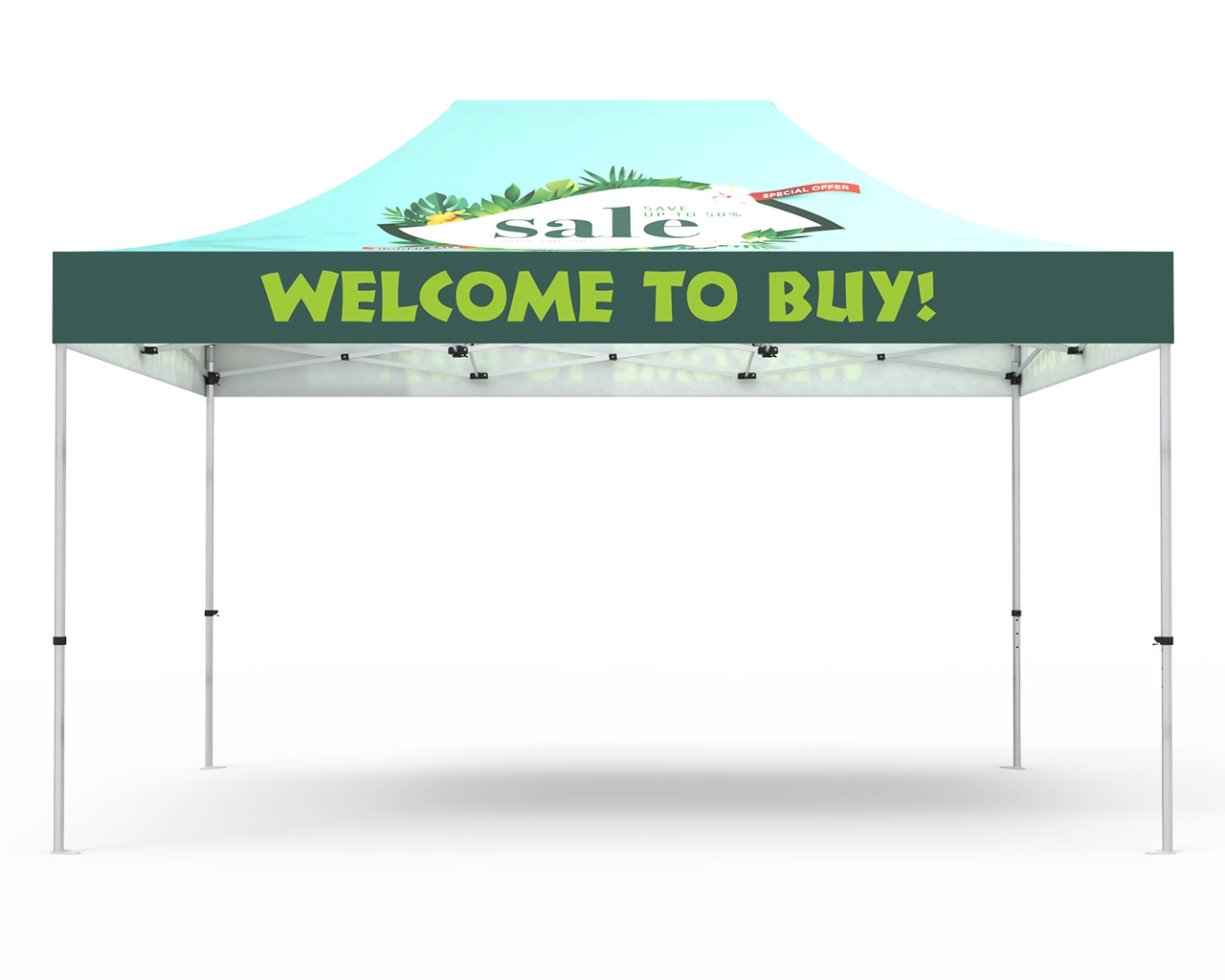 Custom 10x15 Pop Up Canopy Tent(Full Color)