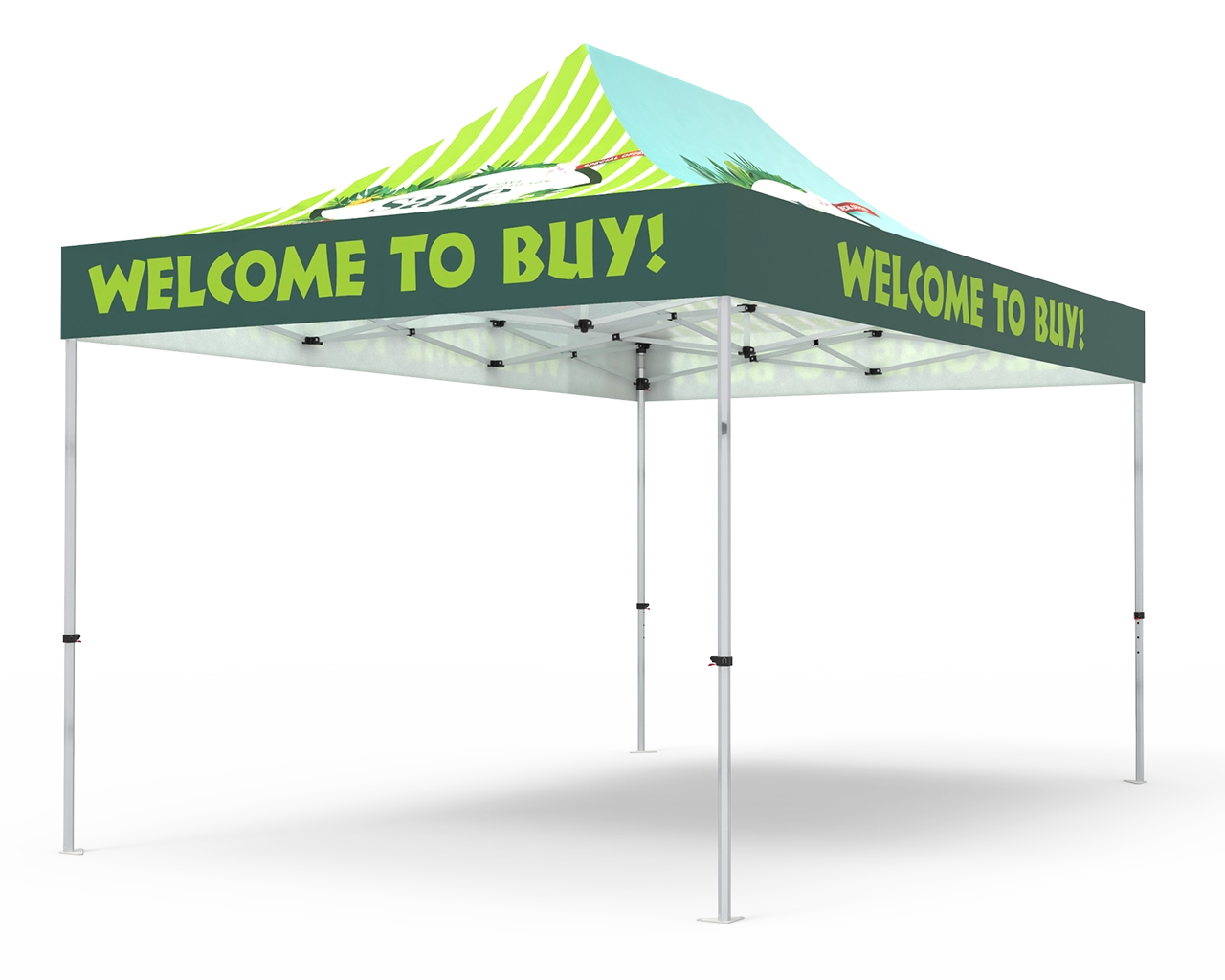 Custom 10x15 Pop Up Canopy Tent(Full Color)
