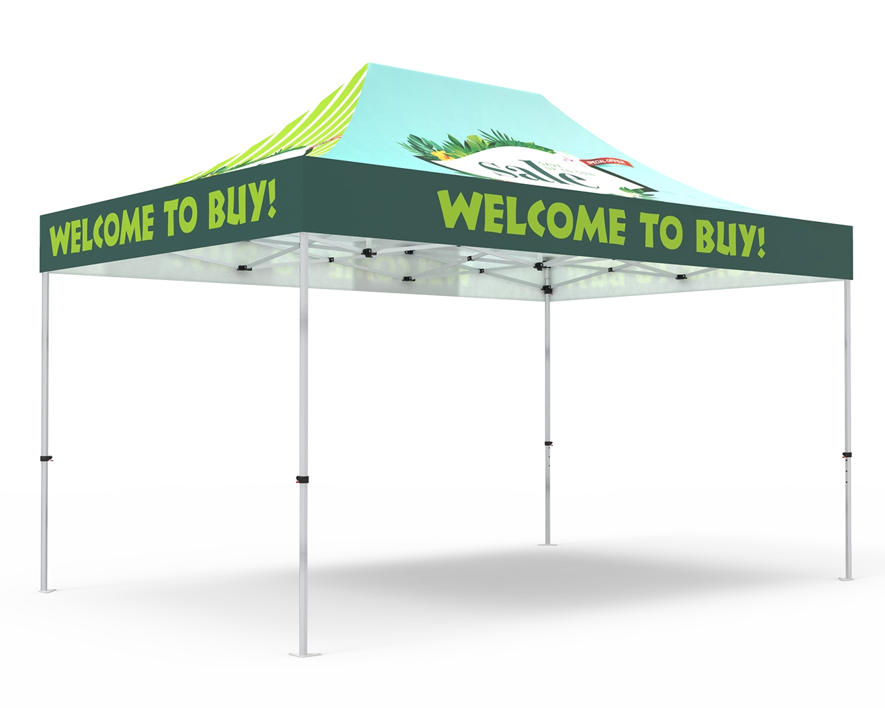 Custom 10x15 Pop Up Canopy Tent(Full Color)