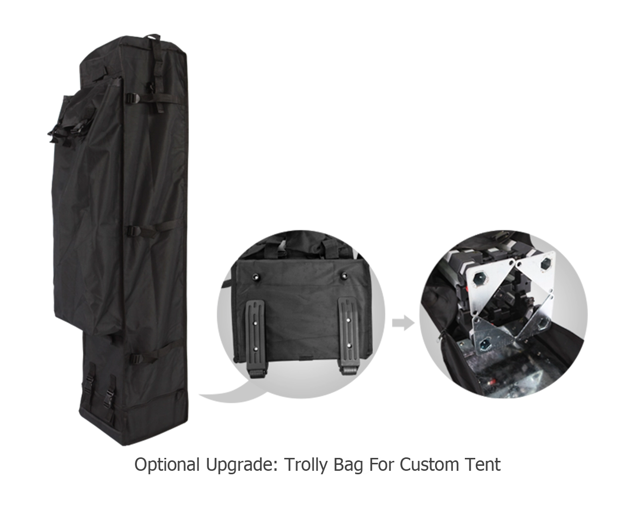 Custom 10x15 Pop Up Canopy Tent with Double-Sided Full Backwall & 2 x Single-Sided Half Sidewalls