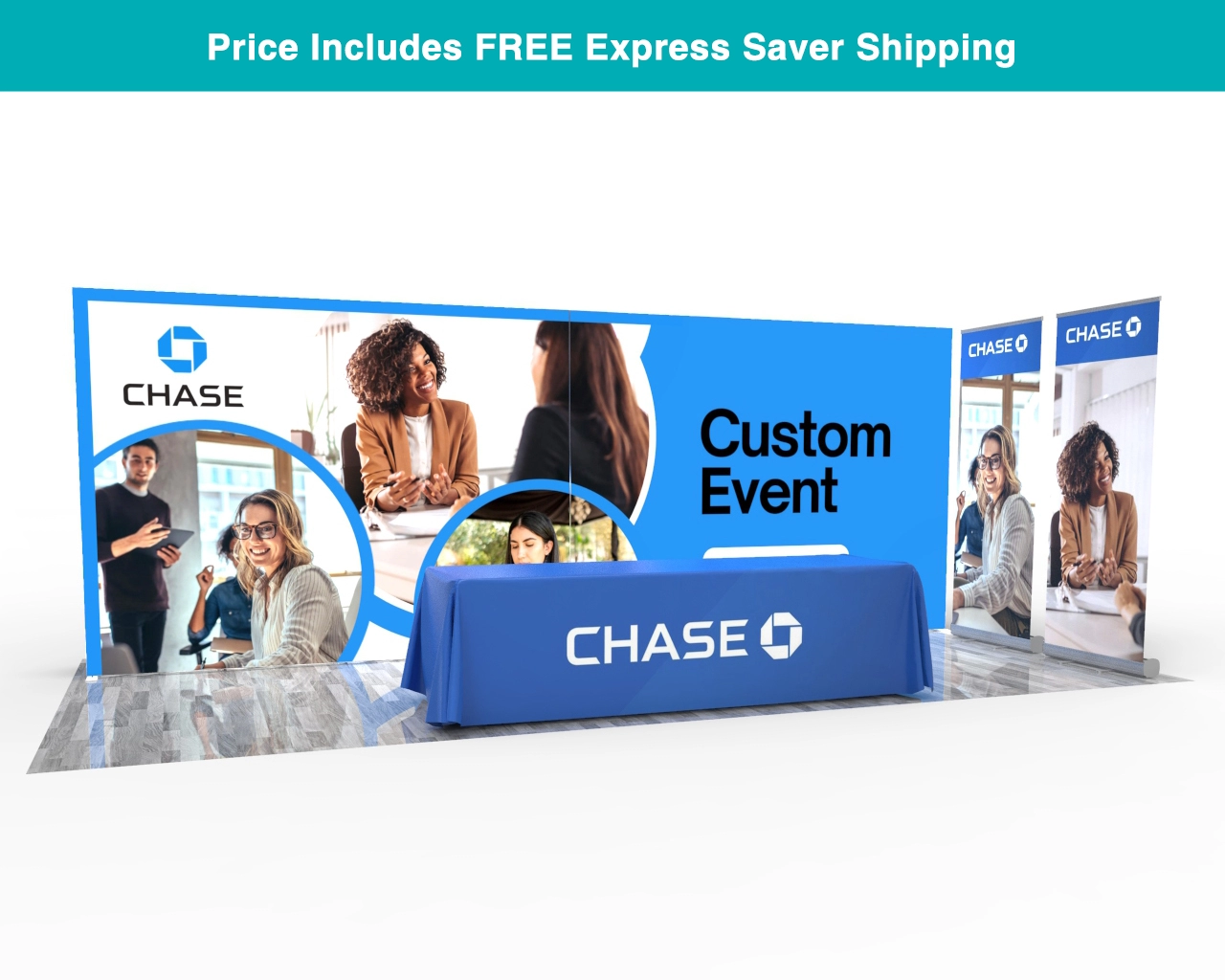 20ft SEGQuick™ Booth 15 - Pop Up Backlit