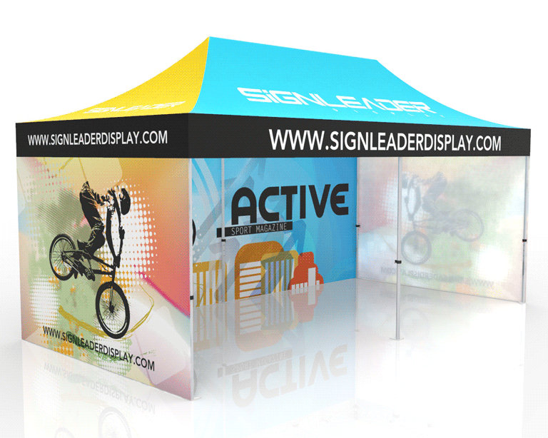 10x20 Event Canopy Tent with 3 Backwalls