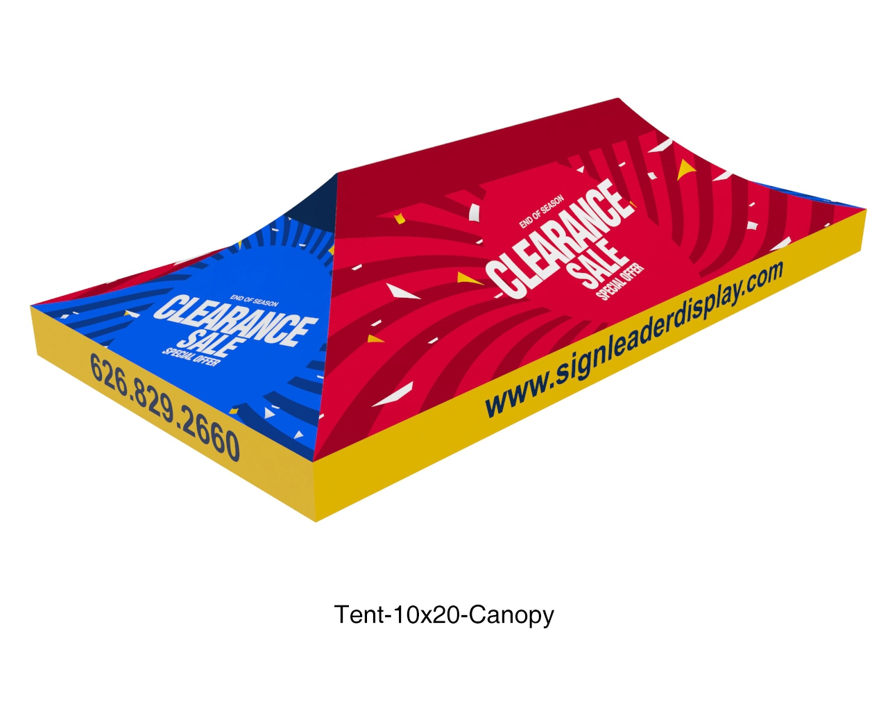 Custom Printed Canopy Tent - Top Graphic