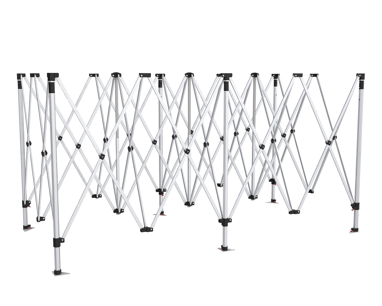 10x20 Canopy Frame - 40mm Aluminum Tent Hardware