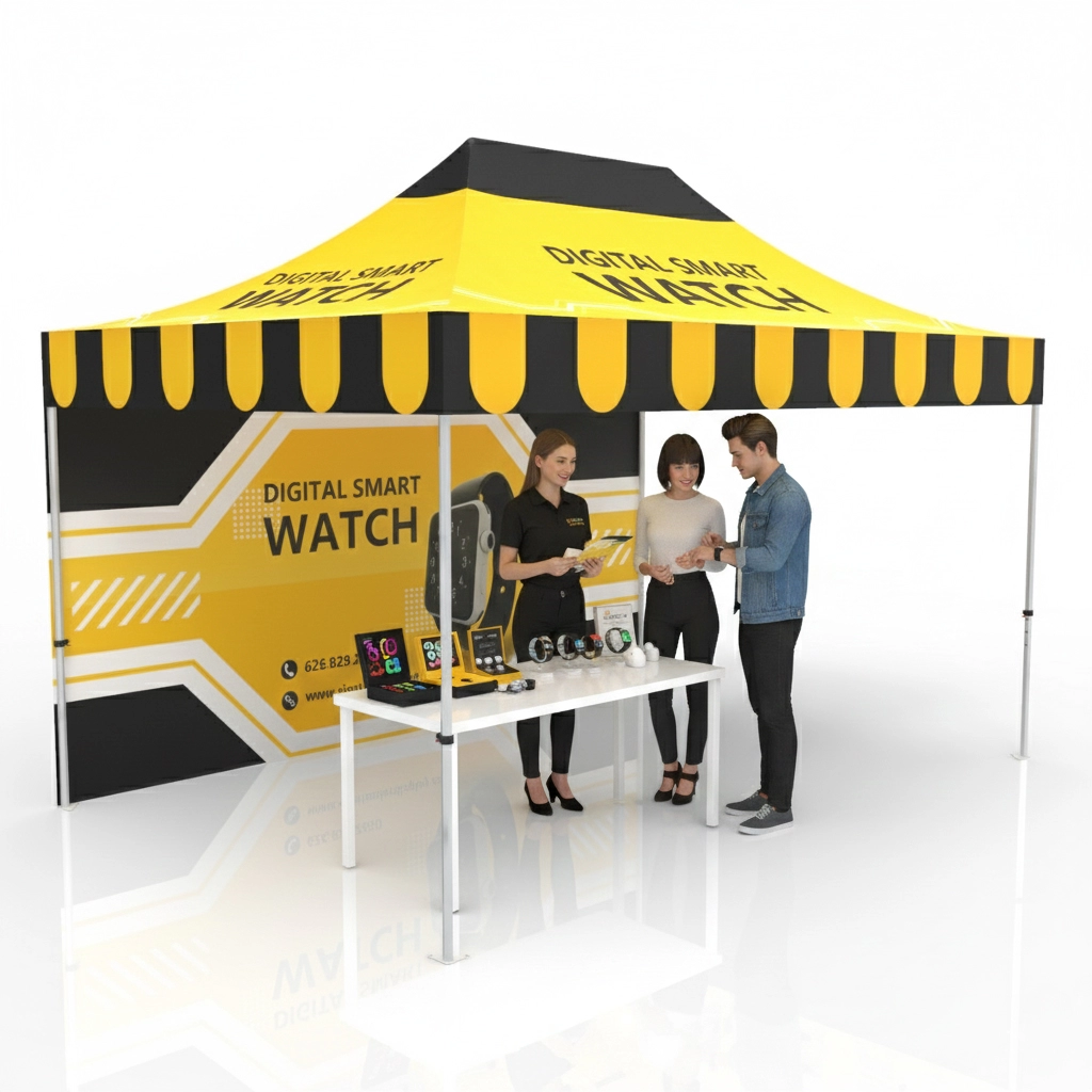 10x15 Advertising Canopy Tent with Backwall