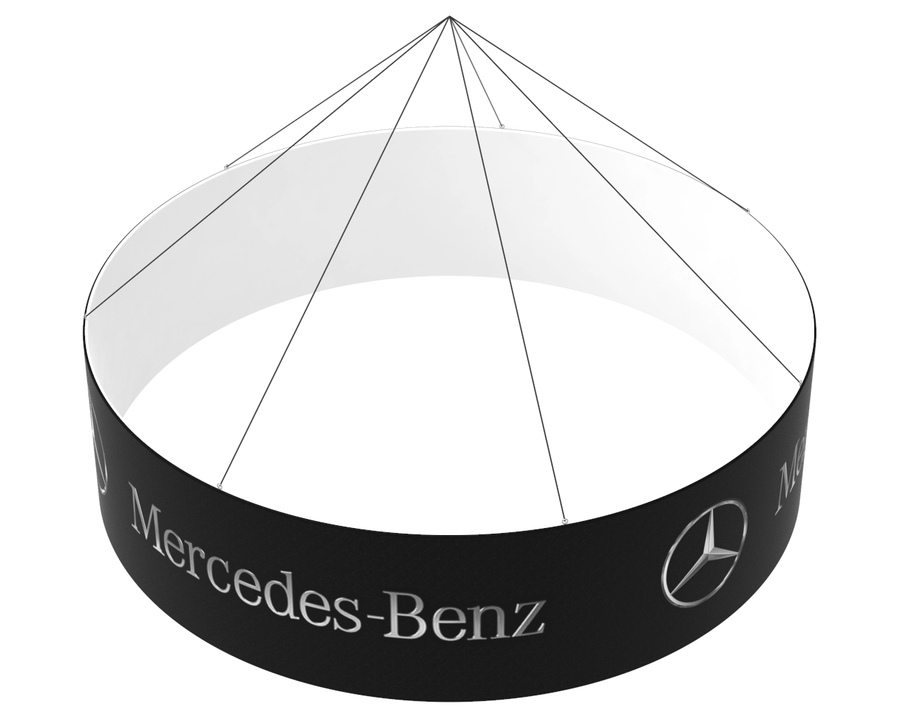 15ft Circular Hanging Sign for Trade Shows 