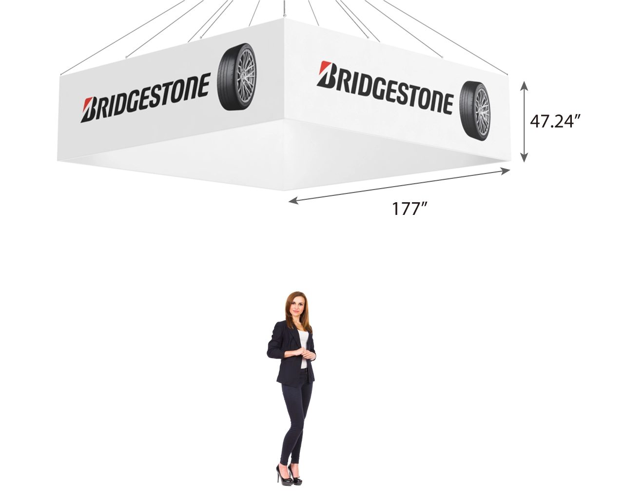 15ft Rectangular Trade Show SKY Sign 